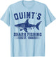 Vintage Quint's Shark Fishing 1988 Retro Fisher Birthday T-Shirt - T-Shirt | Light Blue