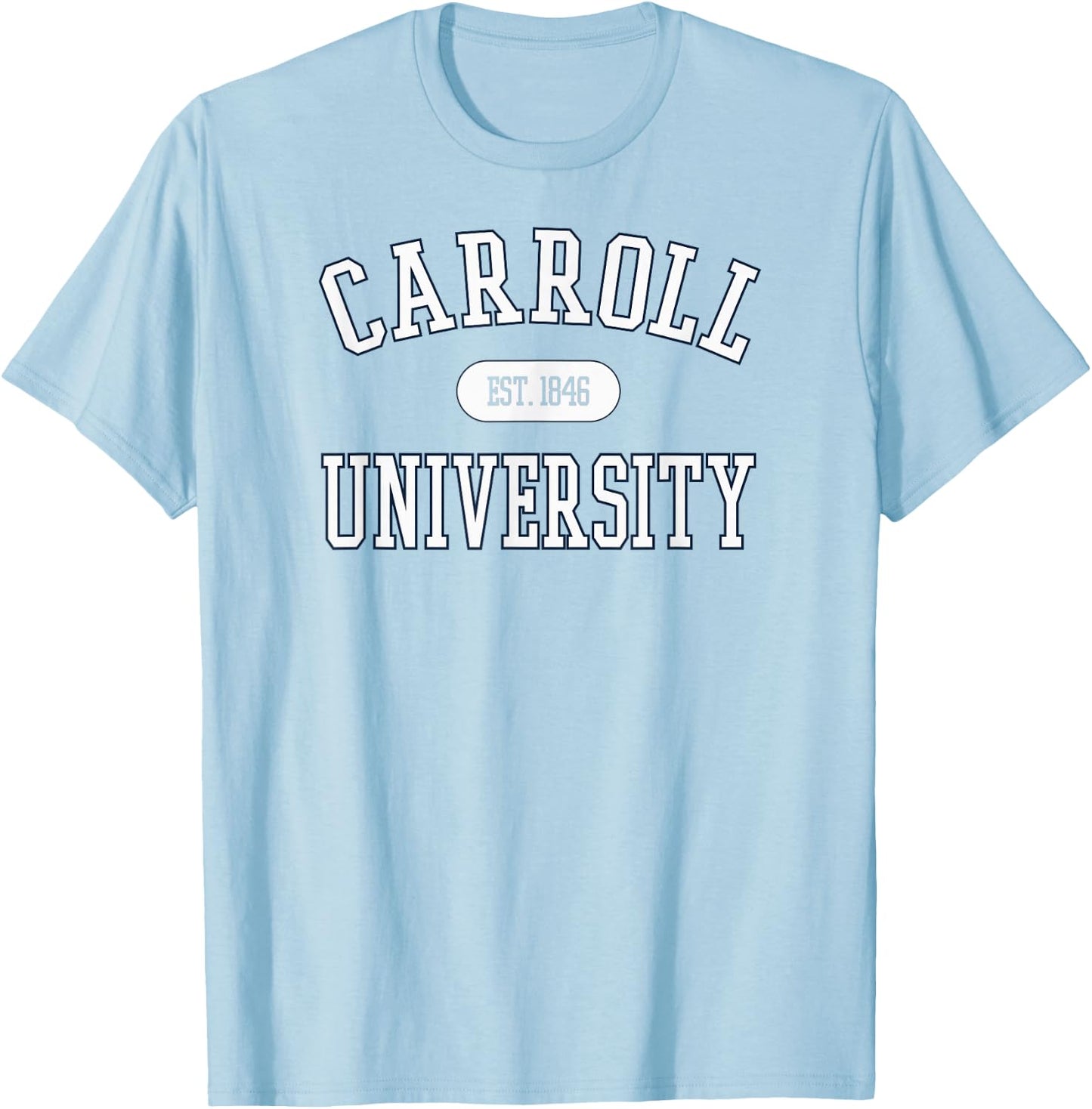 Carroll Pioneers Varsity Orange Officially Licensed T-Shirt - T-Shirt | Light Blue
