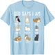 God Say Am Cat Christian Easter Teen Girl Toddler Mom Sister T-Shirt - T-Shirt | Light Blue