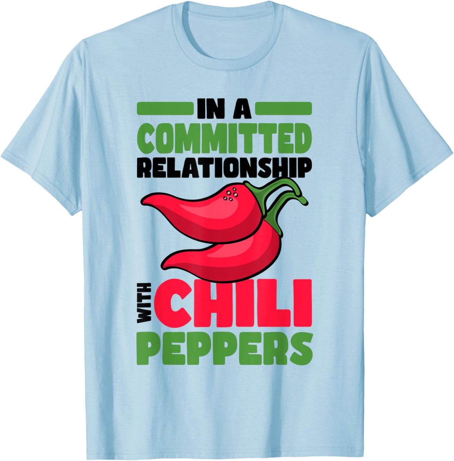 Spicy Food Lover Chili T-Shirt - T-Shirt | Light Blue