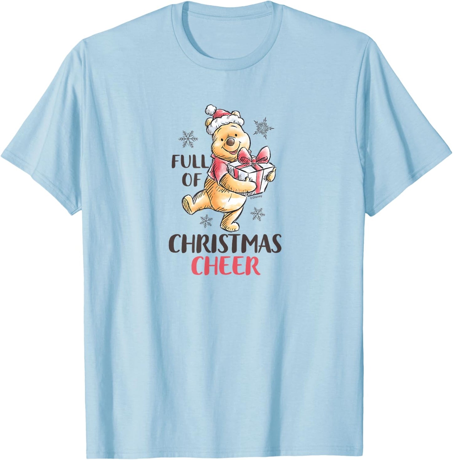 Winnie the Pooh - Full of Christmas Spirit T-Shirt - T-Shirt | Light Blue