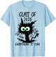Class of 2025 I'm Fine It's Fine T-Shirt - T-Shirt | Light Blue