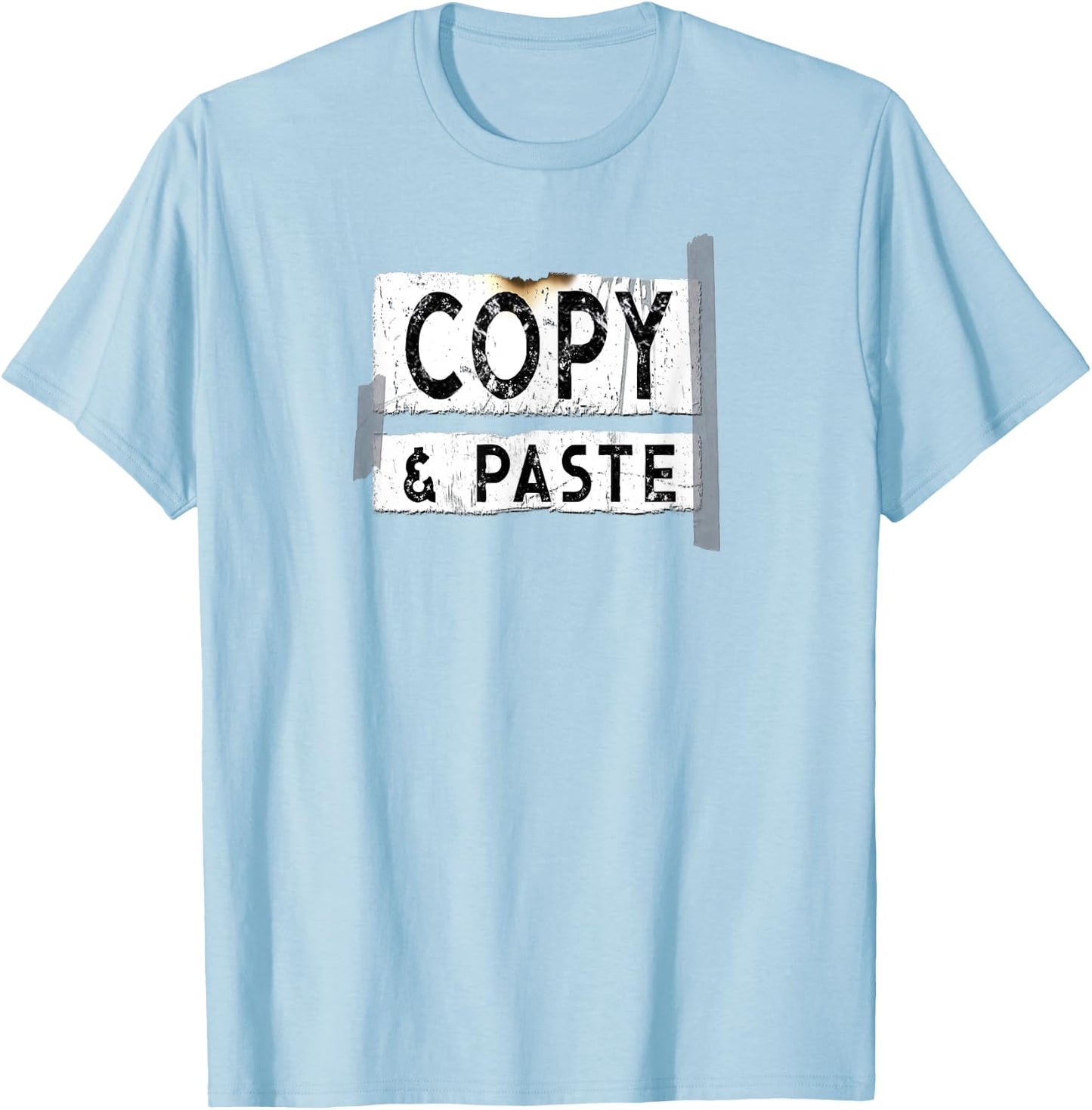 Copy & Paste Computer Geek T-Shirt - T-Shirt | Light Blue