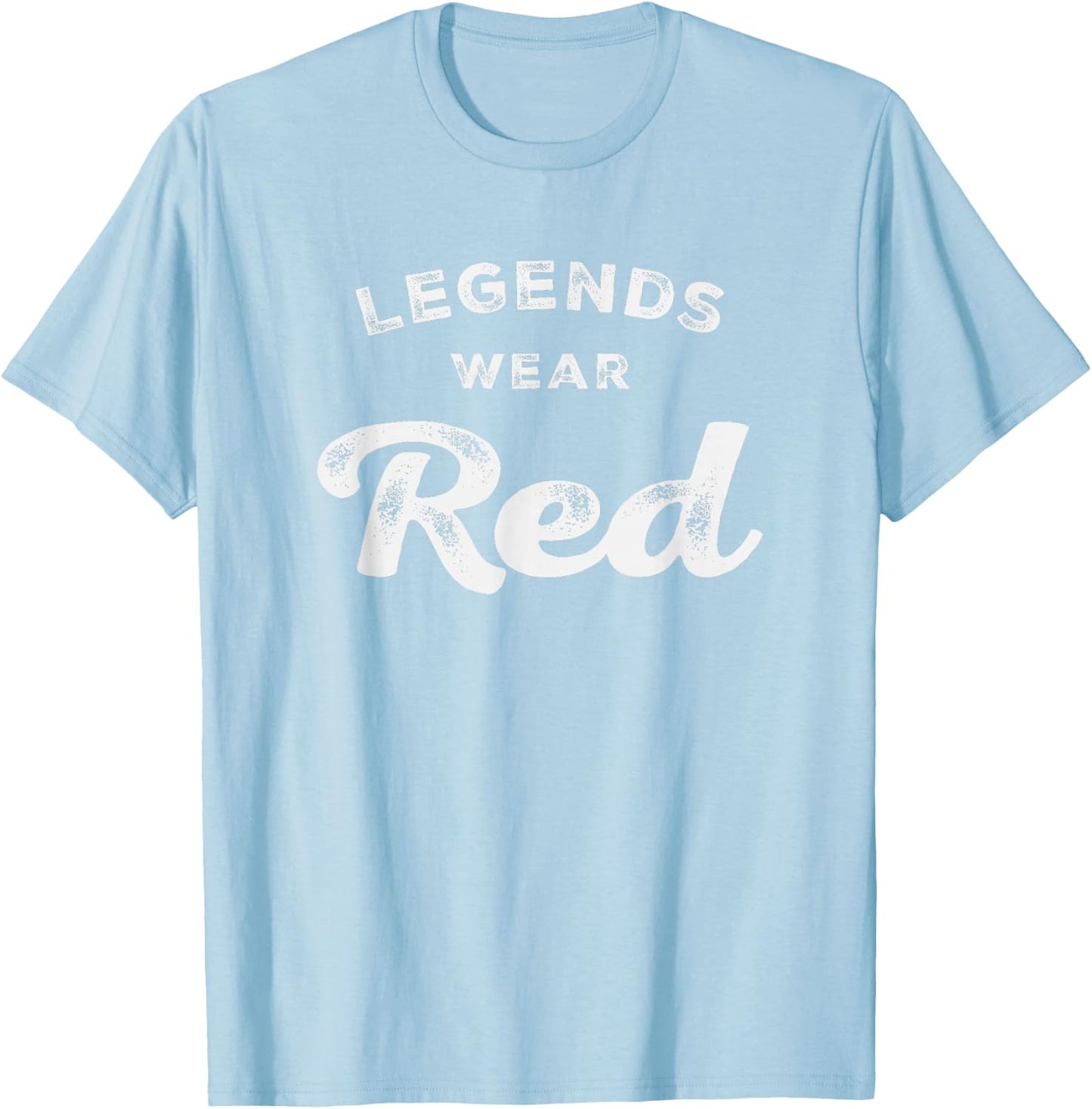 Legends Wear Red Team Spirit Game Gear Color War T-Shirt - T-Shirt | Light Blue