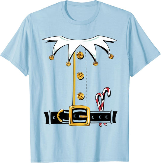 I'm An Elf Candy Cane Funny Elves Halloween Costume Outfit T-Shirt - T-Shirt | Light Blue