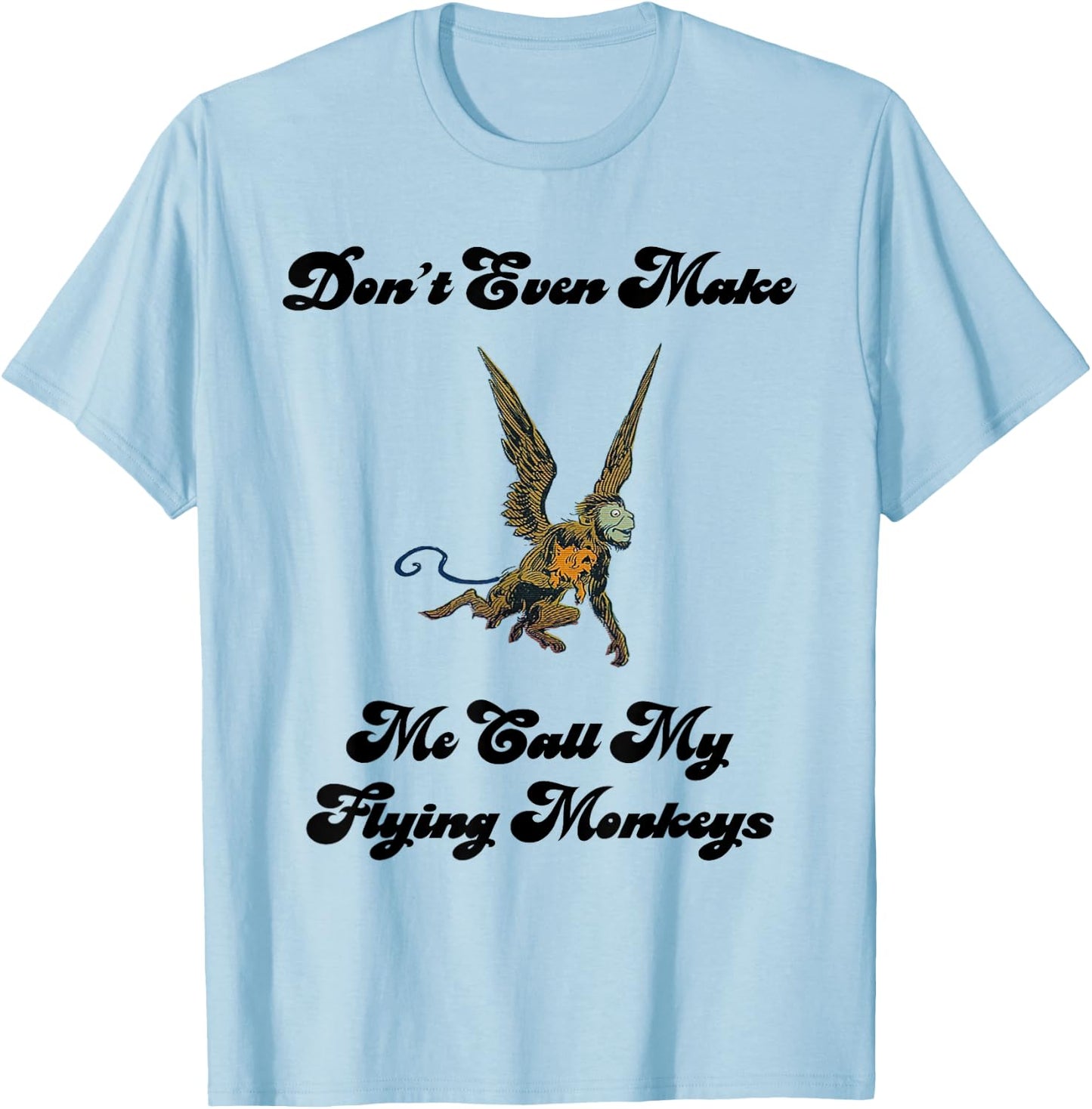 Wizard Flying Monkey Funny T-Shirt - T-Shirt | Light Blue