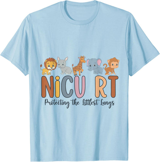NICU RT Nicu Respiratory Therapist , Nicu Rt Respiratory The T-Shirt - T-Shirt | Light Blue