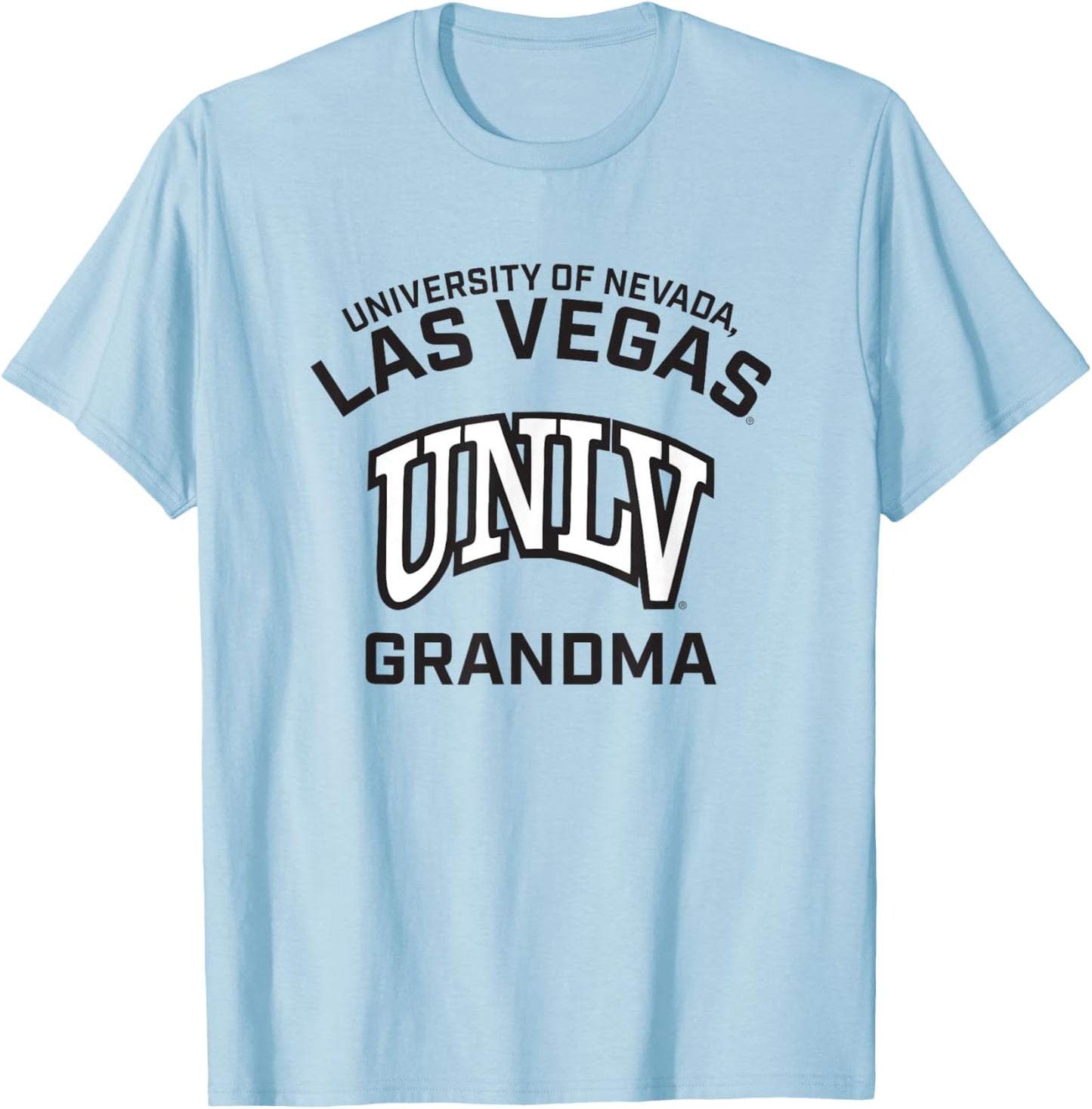 Nevada Las Vegas UNLV Rebels Arched Grandma T-Shirt - T-Shirt | Light Blue