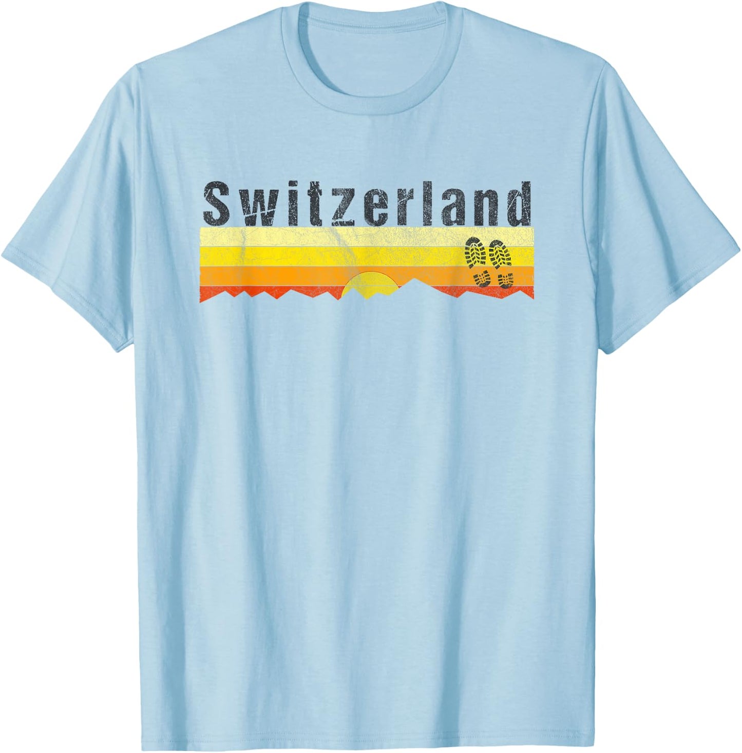 Vintage Switzerland Gift T-Shirt - T-Shirt | Light Blue