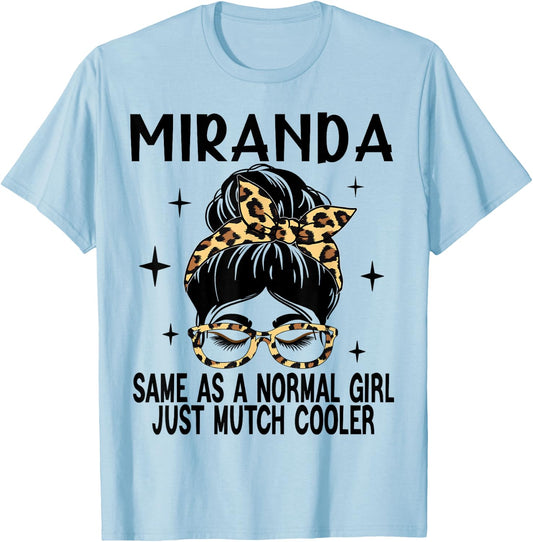 MIRANDA Costume Cute Definition Personalized Name MIRANDA T-Shirt - T-Shirt | Light Blue