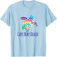 Cape May Beach New Jersey Batik Tie Dye Loggerhead Turtle T-Shirt - T-Shirt | Light Blue