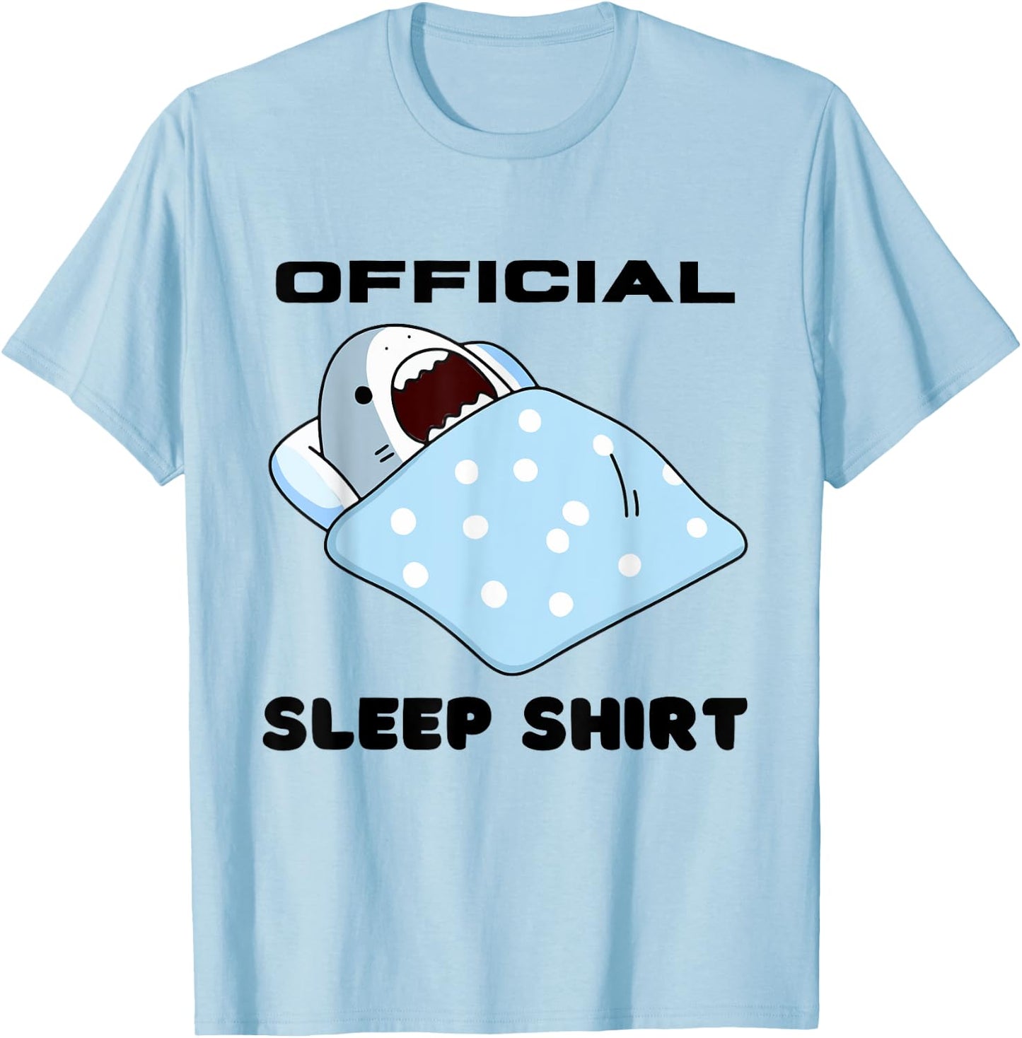 Shark Official Napping Pajamas Nightgown T-Shirt - T-Shirt | Light Blue