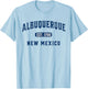 USA Vintage Merch Souvenir Visit Albuquerque New Mexico T-Shirt - T-Shirt | Light Blue