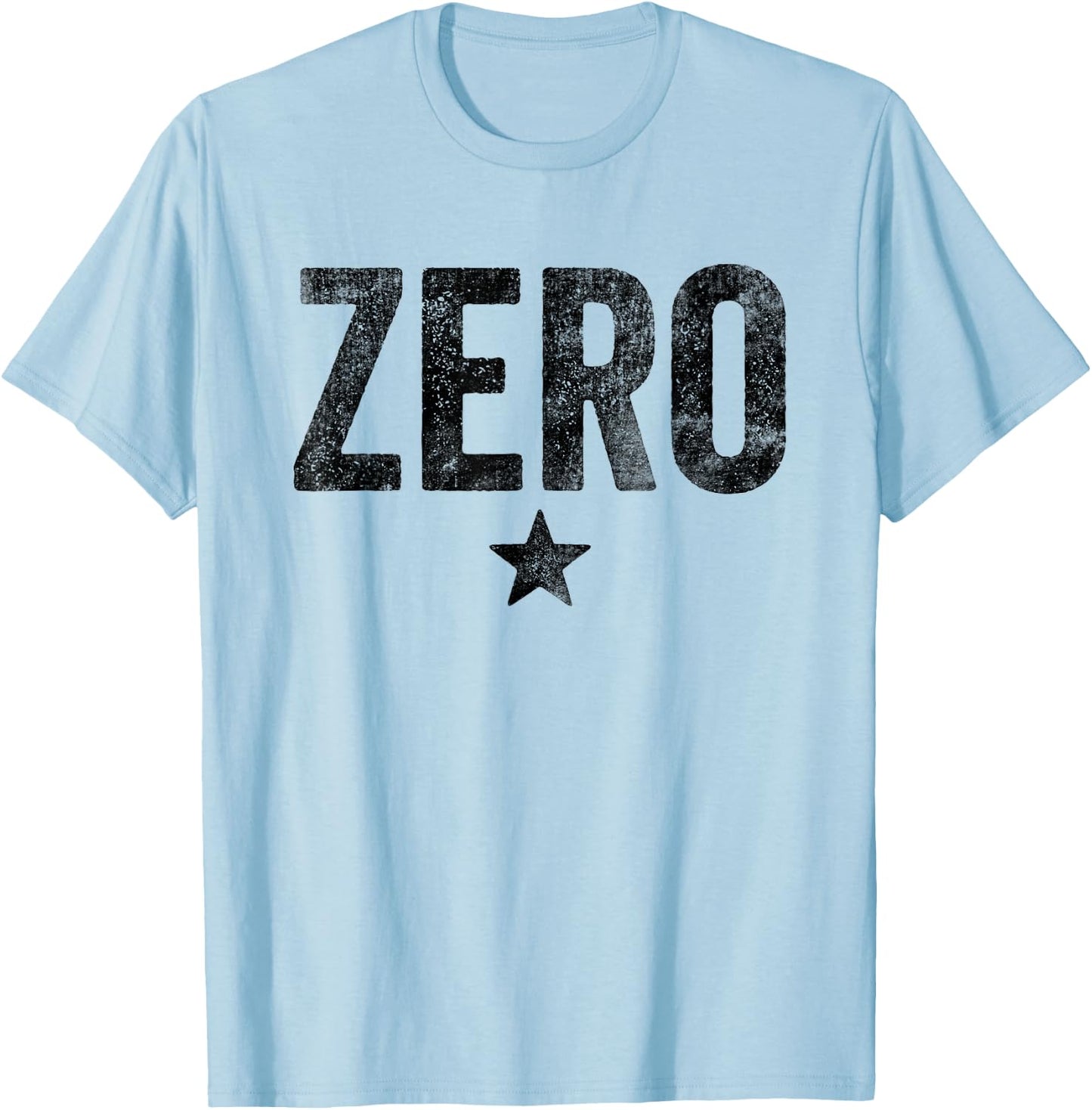 Vintage Grunge Alternative Zero Star 90s Rock Music T-Shirt - T-Shirt | Light Blue