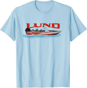 Lund Red Boat T-Shirt - T-Shirt | Light Blue