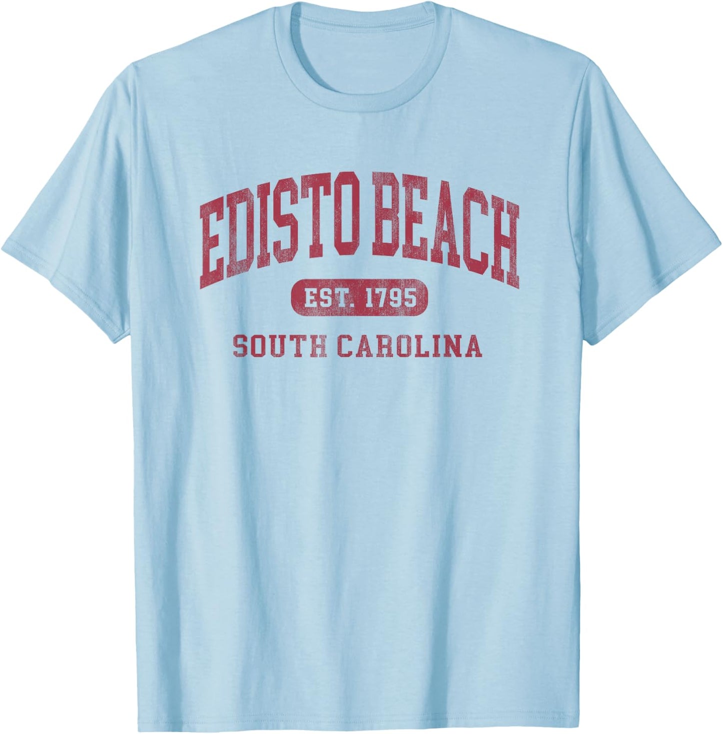 Edisto Beach South Carolina Vintage Established T-Shirt - T-Shirt | Light Blue
