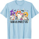 Retro Funny Hocus Poke-us Spooky Nurse Halloween Cute Ghost T-Shirt - T-Shirt | Light Blue