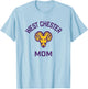 West Chester University Golden Rams Arched Mom T-Shirt - T-Shirt | Light Blue