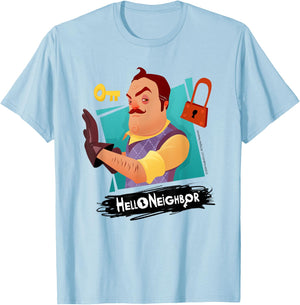 Hello Neighbor - Game Related Designs T-Shirt - T-Shirt | Light Blue