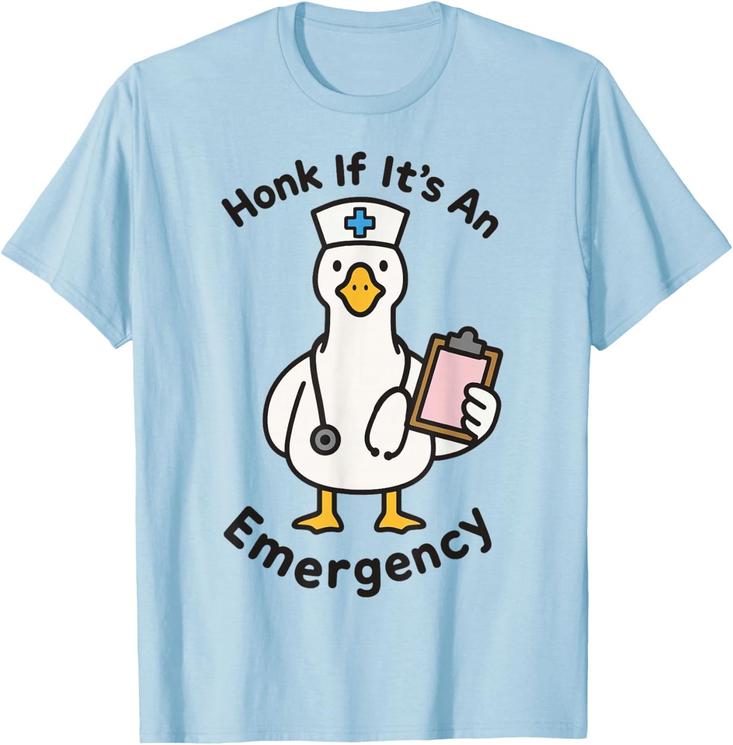 Honk If It's An Emergency T-Shirt - T-Shirt | Light Blue