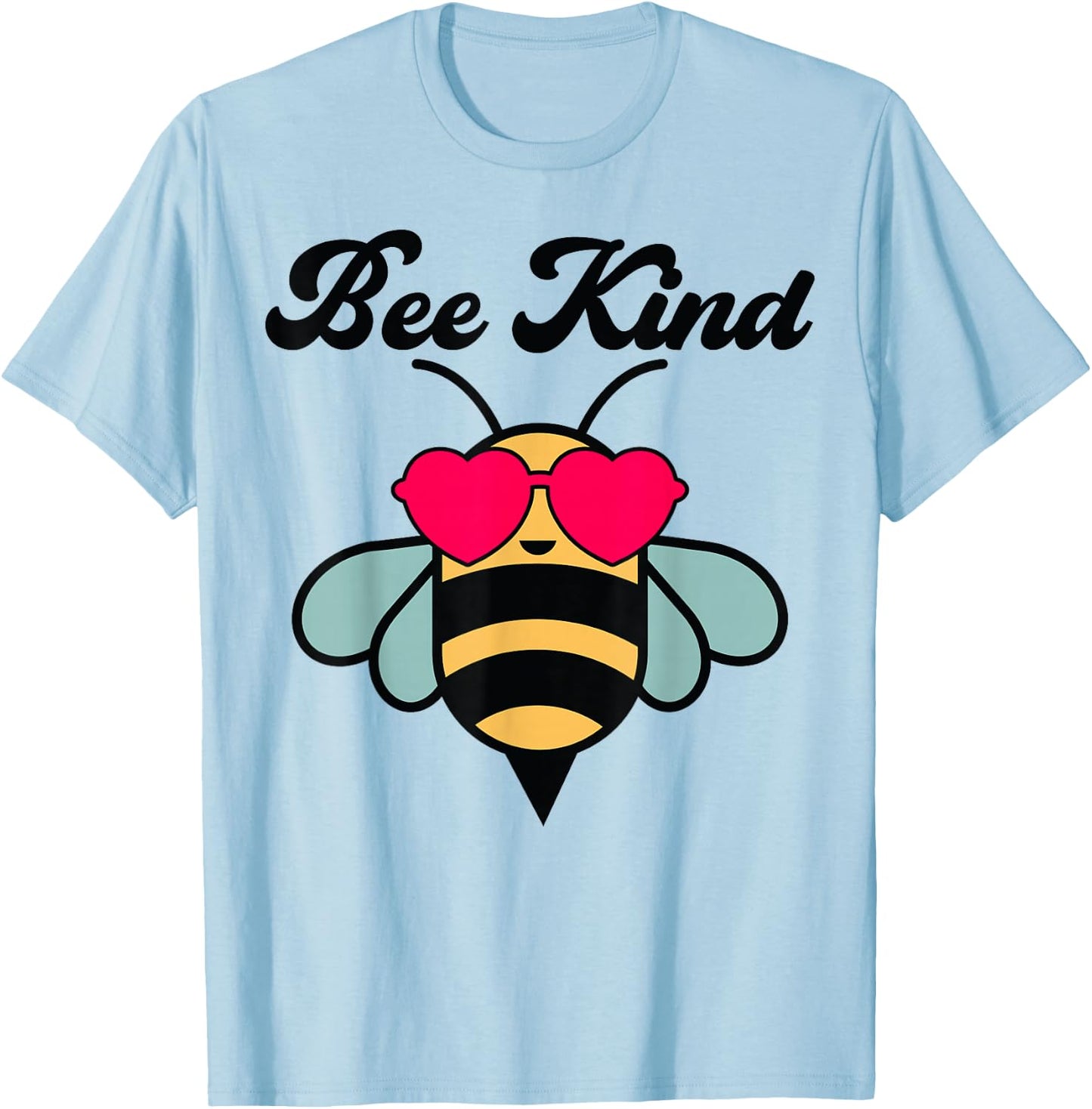 Bee-Shirt Girls Bumble Bee Kind Toddler Kids Cute BumbleBee T-Shirt - T-Shirt | Light Blue