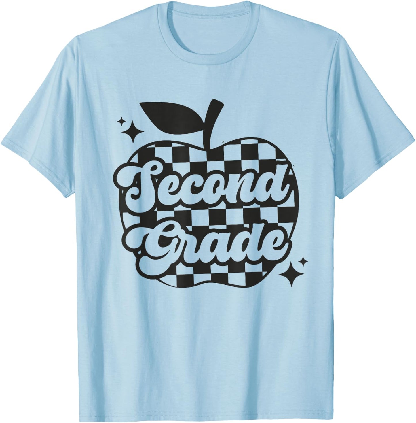 Second Grade Teacher Apple Back To School Boys Girls Kids T-Shirt - T-Shirt | Light Blue