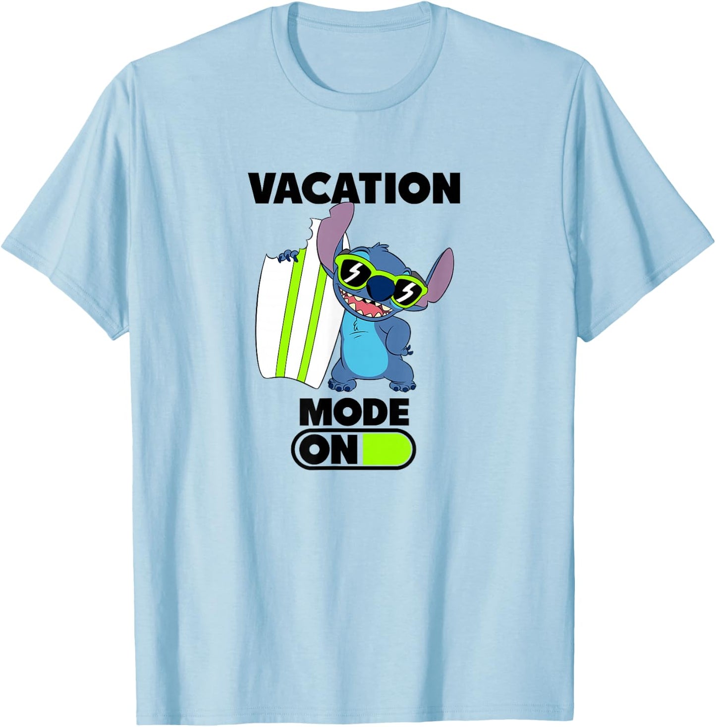 Lilo & Stitch - Vacation Mode T-Shirt - T-Shirt | Light Blue