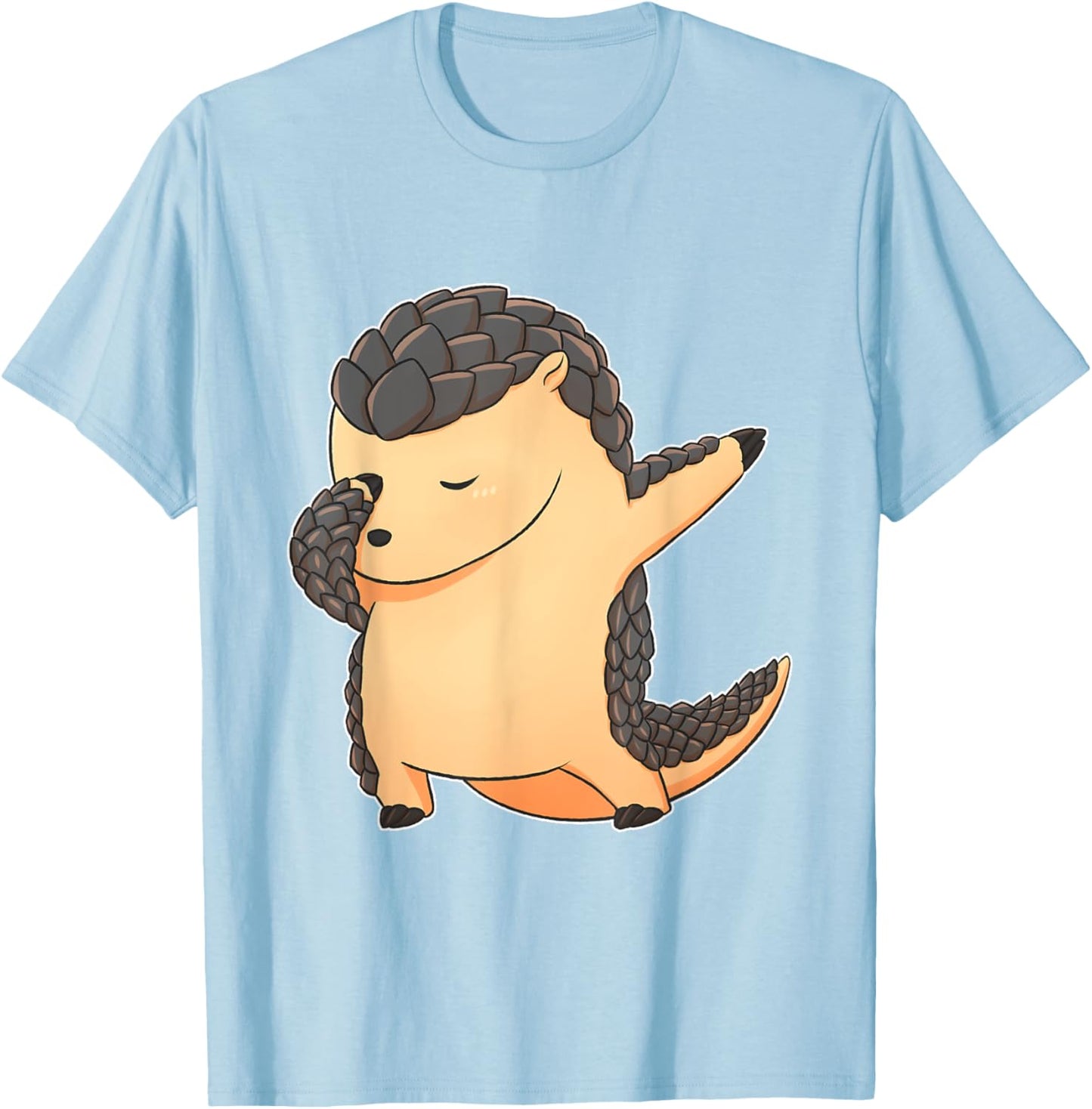 Dabbing Pangolin Endangered Manis Animal T Shirt T-Shirt - T-Shirt | Light Blue