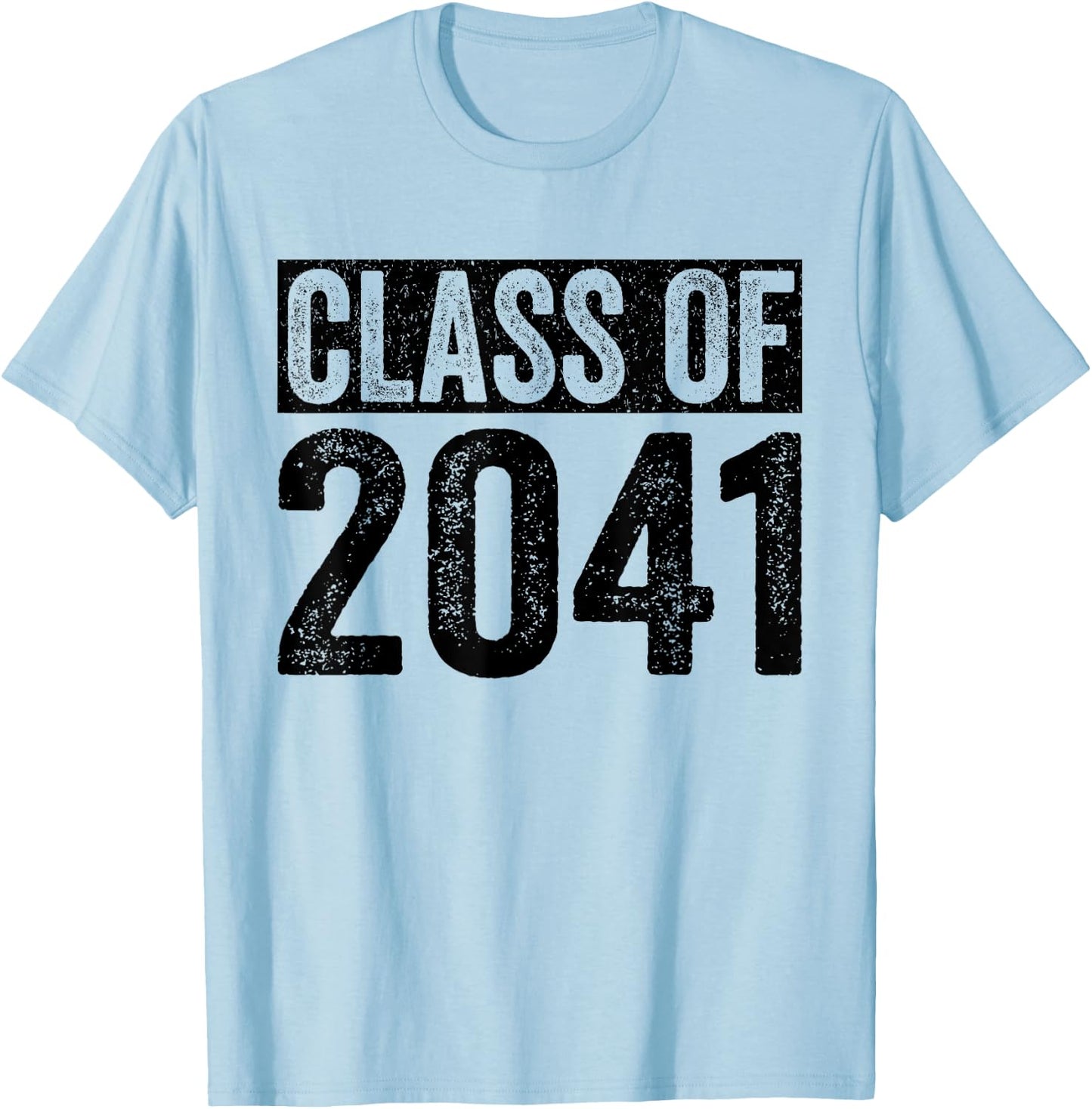 Class of 2041 Grow With Me Graduation First Day of School T-Shirt - T-Shirt | Light Blue