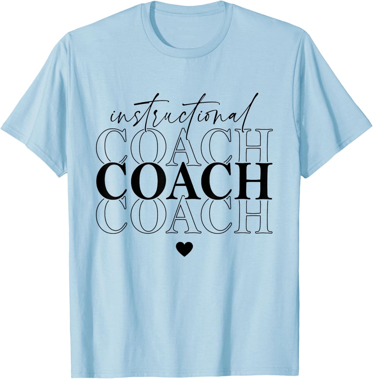Instructional Coach Back To School Matching Group T-Shirt - T-Shirt | Light Blue