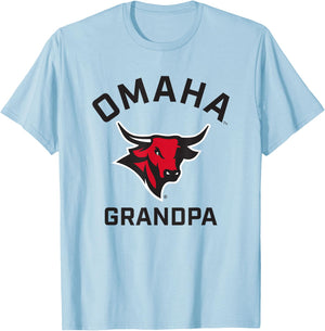 University of Nebraska at Omaha Mavericks Arched Grandpa T-Shirt - T-Shirt | Light Blue