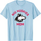 Northern Illinois University NIU Huskies Arched Mom T-Shirt - T-Shirt | Light Blue