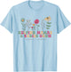 Wildflower Lactation Consultant Helping Mamas Babies Grow T-Shirt - T-Shirt | Light Blue