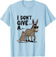 Funny Mouse Donkey I Don't Give A Rats Ass T-Shirt - T-Shirt | Light Blue