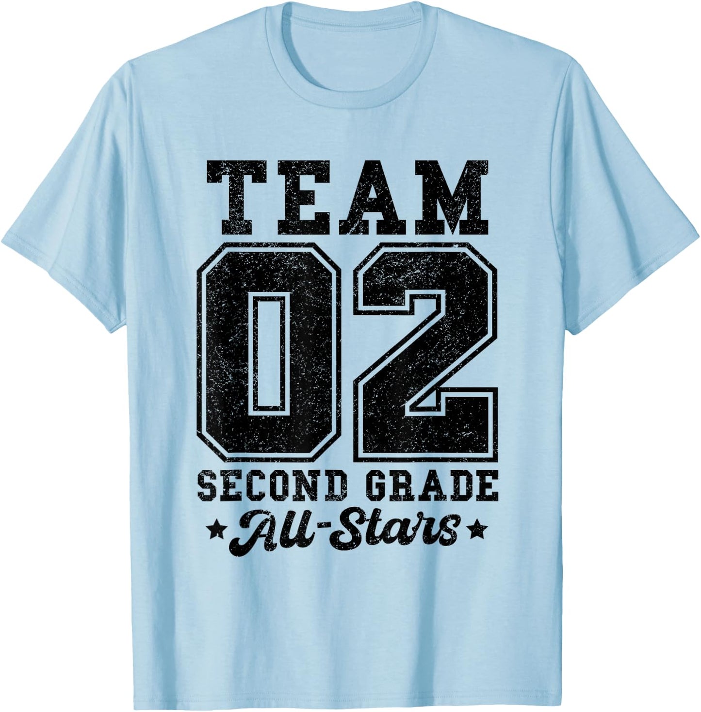 Team 2nd Grade All-Stars Back To School Sports Jersey T-Shirt - T-Shirt | Light Blue