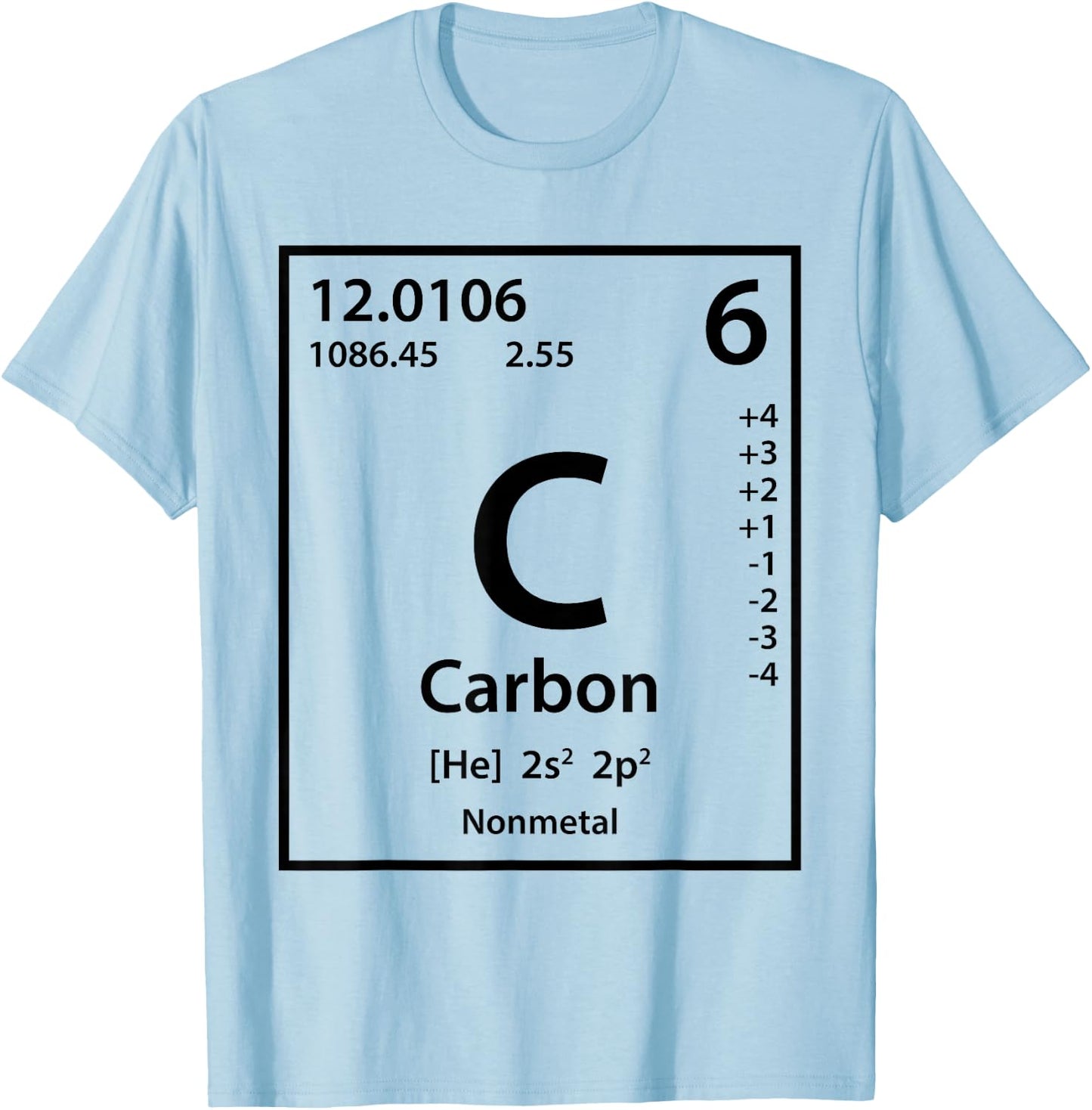 Carbon Element (black) T-Shirt - T-Shirt | Light Blue