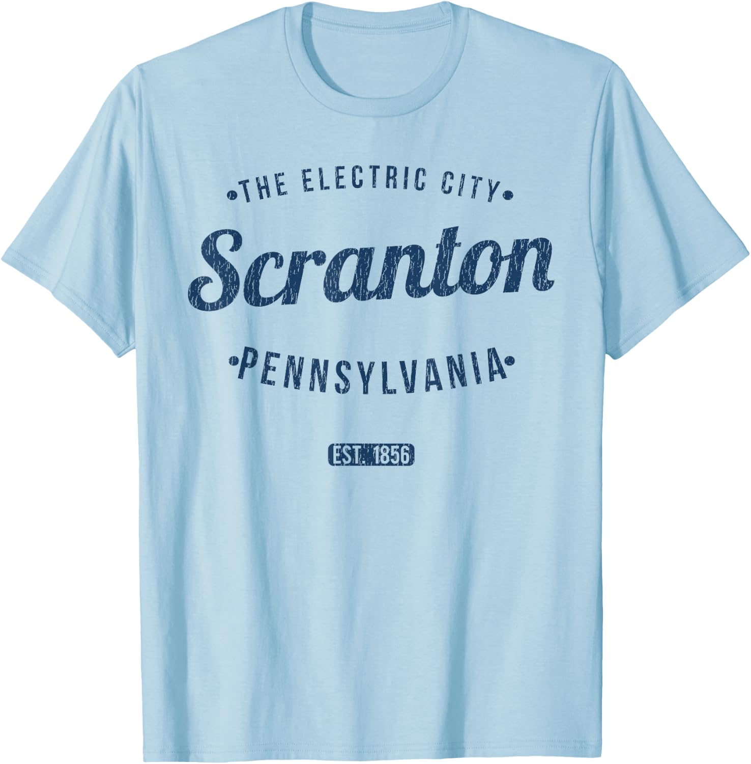 Scranton Pennsylvania Vintage Travel Souvenir Scranton T-Shirt - T-Shirt | Light Blue