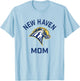 University of New Haven UNH Chargers Arched Mom T-Shirt - T-Shirt | Light Blue