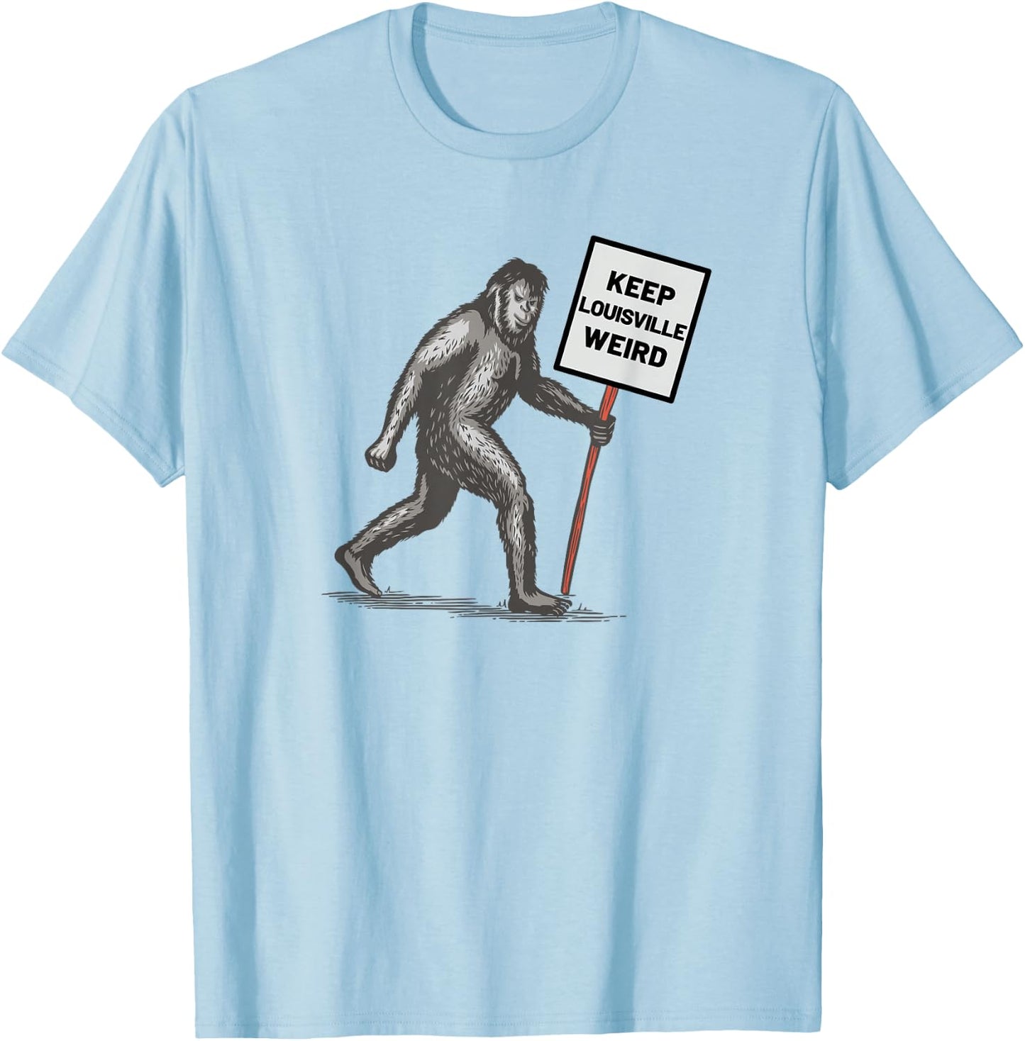 Keep Louisville Weird T-Shirt - T-Shirt | Light Blue