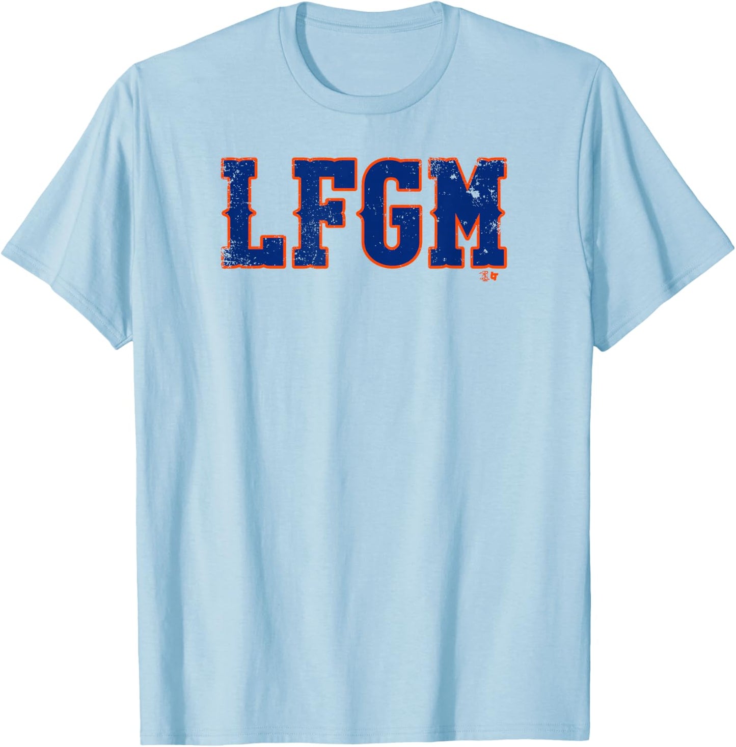 Pete Alonso - LFGM - New York Baseball T-Shirt - T-Shirt | Light Blue