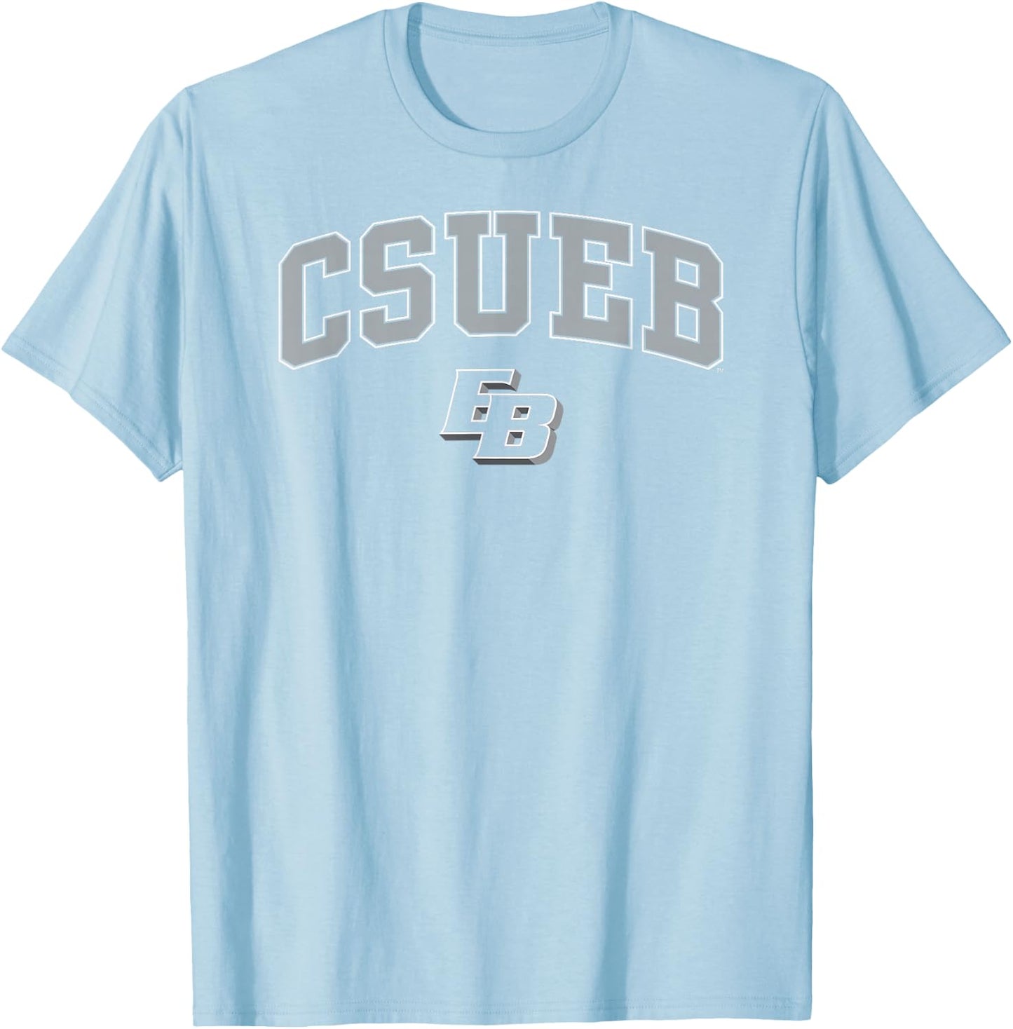 Cal State East Bay Pioneers Arch Over Red T-Shirt - T-Shirt | Light Blue