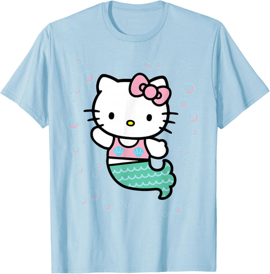 Hello Kitty Mermaid Shirt T-Shirt - T-Shirt | Light Blue
