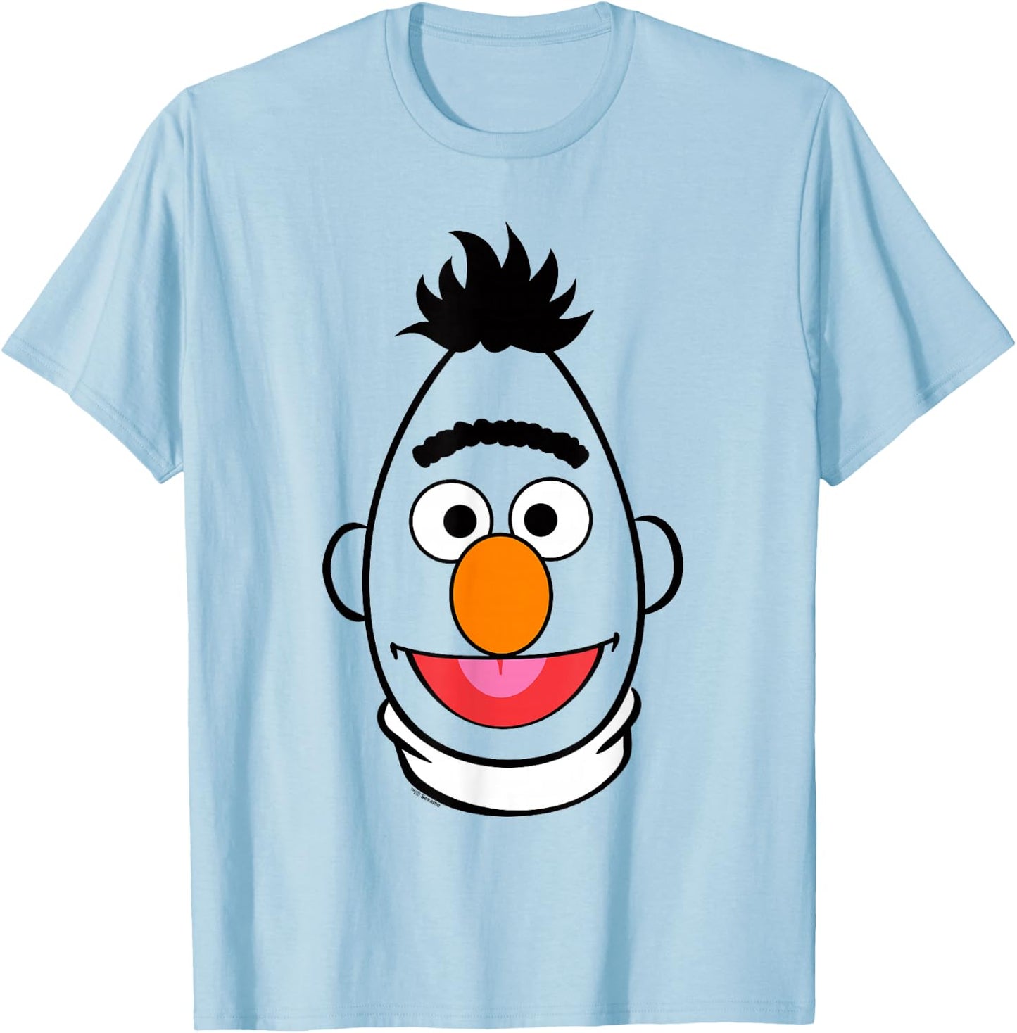 Sesame Street Bert Full Face Halloween Costume T-Shirt - T-Shirt | Light Blue