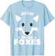 Just A Boy Who Loves Foxes Birthday BDay Boy Gifts Fox Lover T-Shirt - T-Shirt | Light Blue