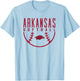 University of Arkansas Razorbacks Softball T-Shirt - T-Shirt | Light Blue