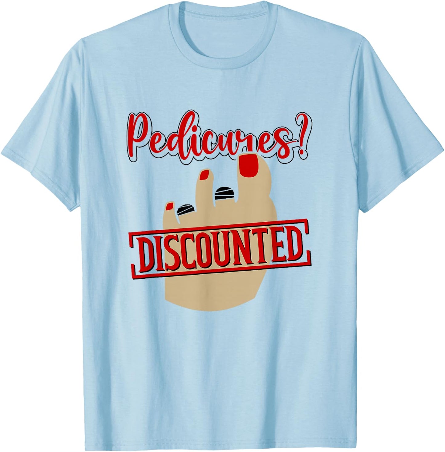 Funny Toe Amputation Amputee T-Shirt - T-Shirt | Light Blue