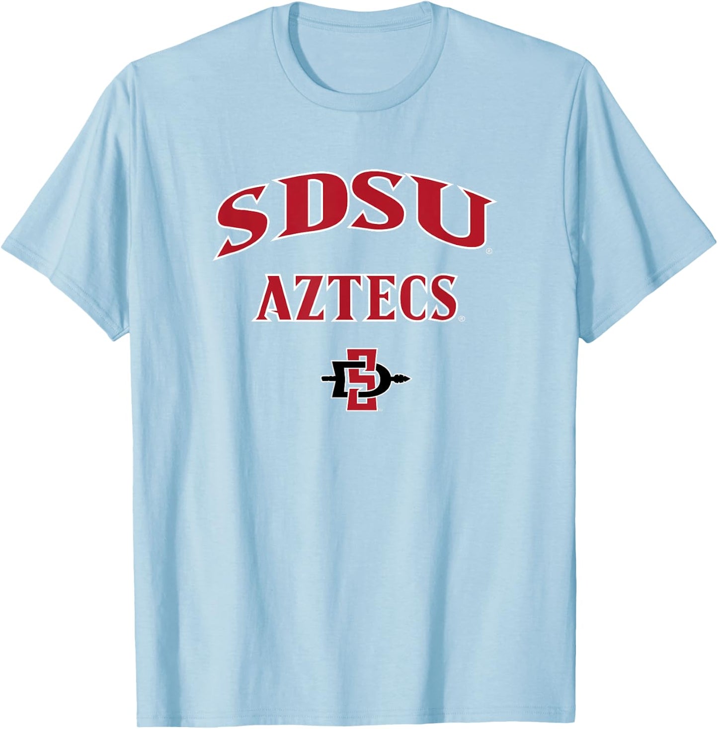 San Diego State Aztecs SDSU Gray Officially Licensed T-Shirt - T-Shirt | Light Blue