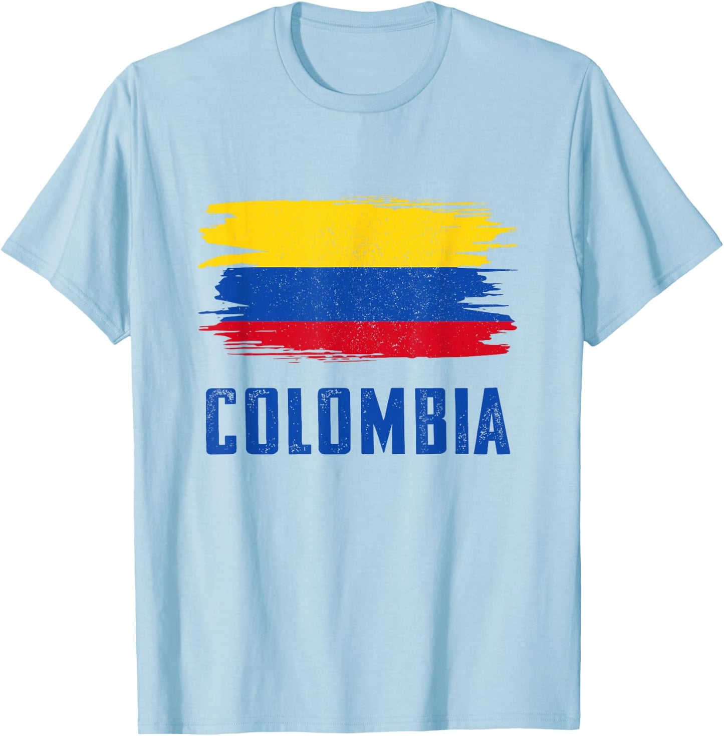 Colombia Women Columbian Flag T-Shirt - T-Shirt | Light Blue