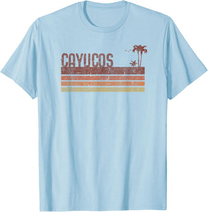 Cayucos California Vintage 70s 80s Vacation T-Shirt - T-Shirt | Light Blue