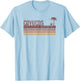 Cayucos California Vintage 70s 80s Vacation T-Shirt - T-Shirt | Light Blue
